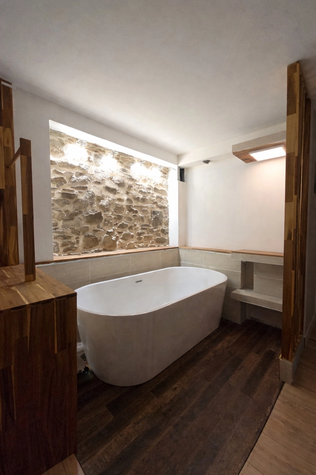 Agencement de cuisine sur mesure en bois &agrave; Lannilis (29)